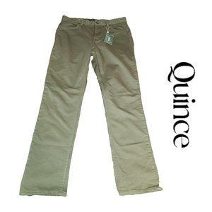 Quince Comfort Stretch Traveler 5-Pocket Pant NWT Green 30x30